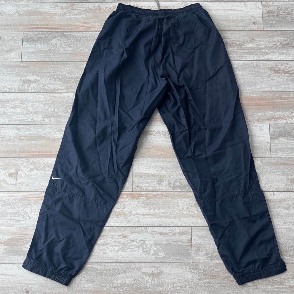Vintage Nike‎ Windbreaker Jogger Sweatpants Mens Swoosh Blue Ankle Zip Y2K 90s